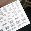 50 pcs Fashion 3D DIY Black Decal Nail Art Decoration Sticker