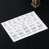 50 pcs Fashion 3D DIY Black Decal Nail Art Decoration Sticker