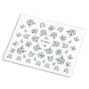 50 pcs Fashion 3D DIY Black Decal Nail Art Decoration Sticker
