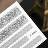 50 pcs Fashion 3D DIY Black Decal Nail Art Decoration Sticker