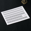 50 pcs Fashion 3D DIY Black Decal Nail Art Decoration Sticker
