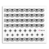 50 pcs Fashion 3D DIY Black Decal Nail Art Decoration Sticker