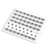 50 pcs Fashion 3D DIY Black Decal Nail Art Decoration Sticker