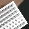 50 pcs Fashion 3D DIY Black Decal Nail Art Decoration Sticker