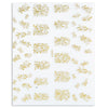 50pcs Fashion 3D DIY Gold Silver Jewelry Manicure Nail Sticker
