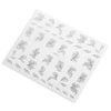 50pcs Fashion 3D DIY Gold Silver Jewelry Manicure Nail Sticker