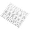 50pcs Fashion 3D DIY Gold Silver Jewelry Manicure Nail Sticker