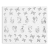 50pcs Fashion 3D DIY Gold Silver Jewelry Manicure Nail Sticker
