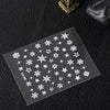 50pcs Snowflake Design Nail Sticker Manicure Decor Tools