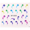 50pcs Fashion DIY Different Patterns Nail Art Decoration Sticker