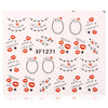 50pcs Fashion DIY Different Patterns Nail Art Decoration Sticker