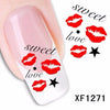 50pcs Fashion DIY Different Patterns Nail Art Decoration Sticker