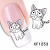50pcs Fashion DIY Different Patterns Nail Art Decoration Sticker