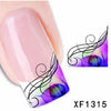 50pcs Fashion DIY Different Patterns Nail Art Decoration Sticker