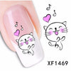 50pcs Fashion DIY Different Patterns Nail Art Decoration Sticker