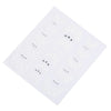 50pcs White Flower Lace Design Nail Sticker Manicure Decor Tools