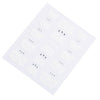 50pcs White Flower Lace Design Nail Sticker Manicure Decor Tools
