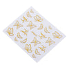 50pcs Golden Funny 3D Design Nail Sticker Manicure Decor Tools
