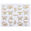 50pcs Golden Funny 3D Design Nail Sticker Manicure Decor Tools