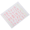 50pcs Stylish Art Decorations Girls 3D Decal Nail Stickers