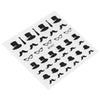 50pcs Stylish Ladies Women 3D Art Stickers Nail Stick Manicure Water Decal