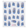 10pcs Stylish Art Tips Feather Water Transfers Nail Sticker for Ladies