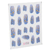 50pcs Stylish Art Tips Feather Water Transfers Nail Sticker for Ladies