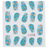 50pcs Stylish Art Tips Feather Water Transfers Nail Sticker for Ladies