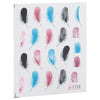50pcs Stylish Art Tips Feather Water Transfers Nail Sticker for Ladies
