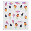 50pcs Stylish Art Tips Feather Water Transfers Nail Sticker for Ladies