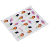 50pcs Stylish Art Tips Feather Water Transfers Nail Sticker for Ladies