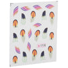 50pcs Stylish Art Tips Feather Water Transfers Nail Sticker for Ladies