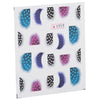 50pcs Stylish Art Tips Feather Water Transfers Nail Sticker for Ladies