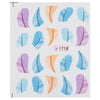 50pcs Stylish Art Tips Feather Water Transfers Nail Sticker for Ladies