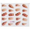 50pcs Stylish Art Tips Feather Water Transfers Nail Sticker for Ladies