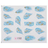 50pcs Stylish Art Tips Feather Water Transfers Nail Sticker for Ladies
