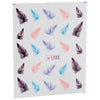 50pcs Stylish Art Tips Feather Water Transfers Nail Sticker for Ladies