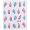 50pcs Stylish Art Tips Feather Water Transfers Nail Sticker for Ladies