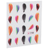 50pcs Stylish Art Tips Feather Water Transfers Nail Sticker for Ladies