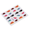 50pcs Stylish Art Tips Feather Water Transfers Nail Sticker for Ladies