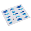 50pcs Stylish Art Tips Feather Water Transfers Nail Sticker for Ladies