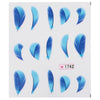 50pcs Stylish Art Tips Feather Water Transfers Nail Sticker for Ladies