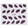 50pcs Stylish Art Tips Feather Water Transfers Nail Sticker for Ladies