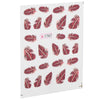 50pcs Stylish Art Tips Feather Water Transfers Nail Sticker for Ladies