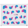 50pcs Stylish Art Tips Feather Water Transfers Nail Sticker for Ladies