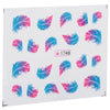 50pcs Stylish Art Tips Feather Water Transfers Nail Sticker for Ladies