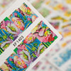 50pcs Flower Nail Decals Art Water Transfer Stickers Nail DIY Decoration