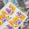 50pcs Flower Nail Decals Art Water Transfer Stickers Nail DIY Decoration