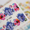 50pcs Flower Nail Decals Art Water Transfer Stickers Nail DIY Decoration