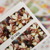 50pcs Flower Nail Decals Art Water Transfer Stickers Nail DIY Decoration
